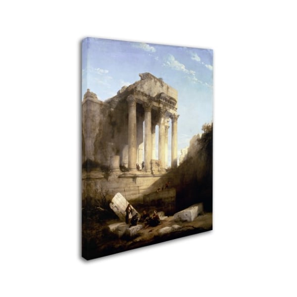 David Roberts 'Ruins Of The Temple Of Bacchus' Canvas Art,24x32